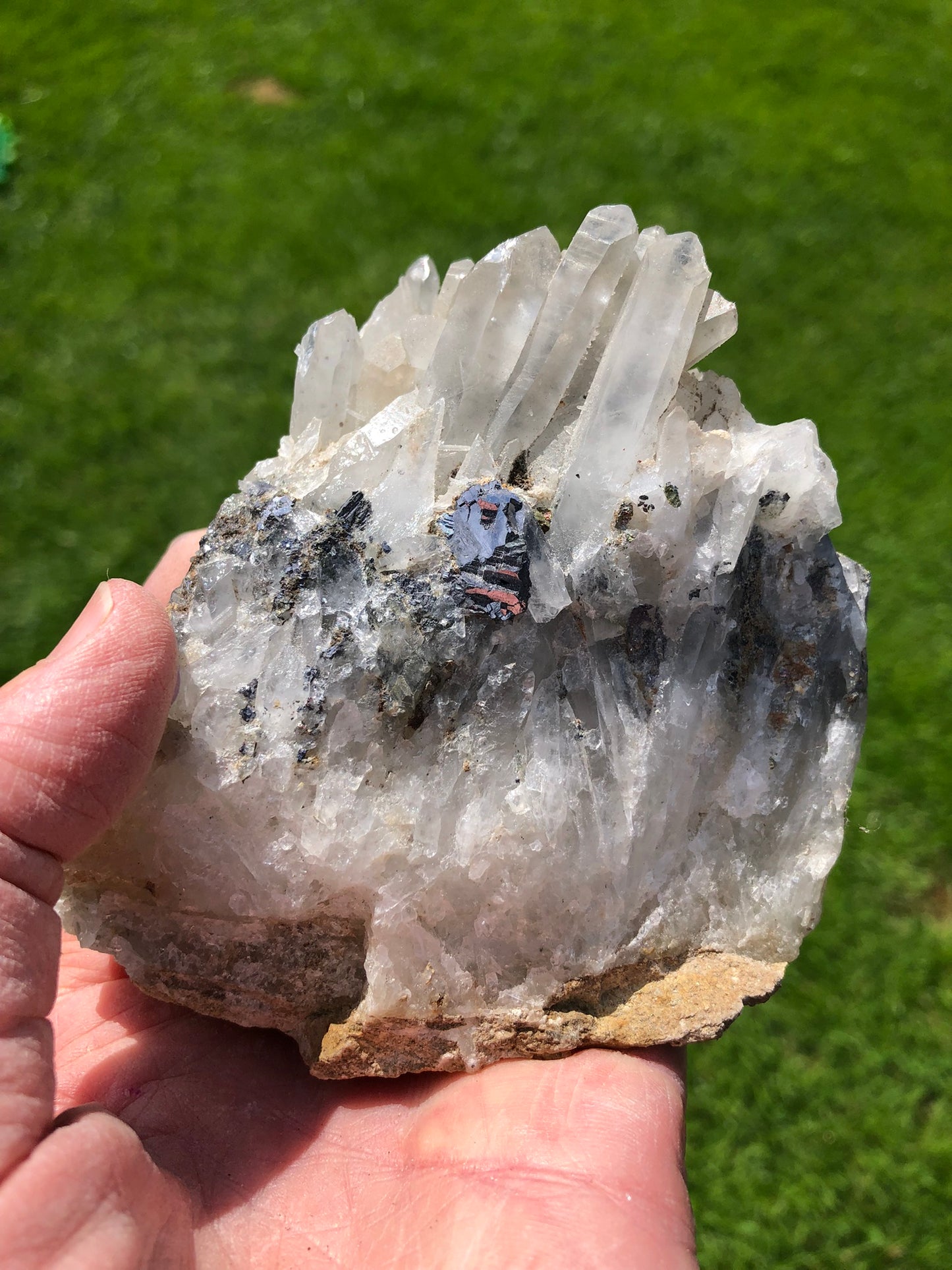 Clearance Quartz cluster with galena