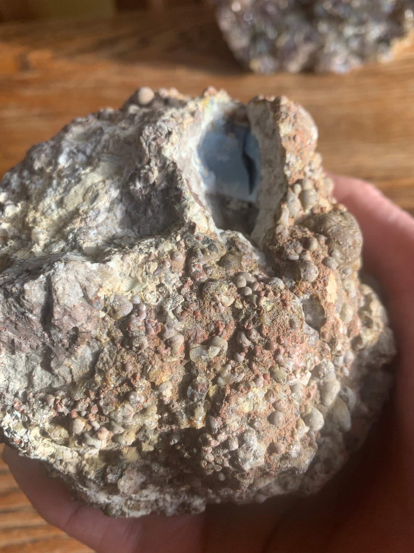 Blue Opal and calcite Boulder